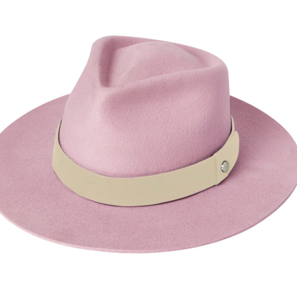 Statement Pink Women’s Wide Brim Fedora- Cara by Kooringal
